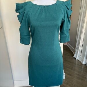 Jessica Simpson fitted, puff sleeve dress